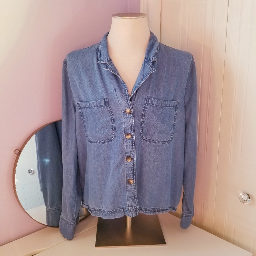 Dynamite denim buttom down - Picture 3 of 8